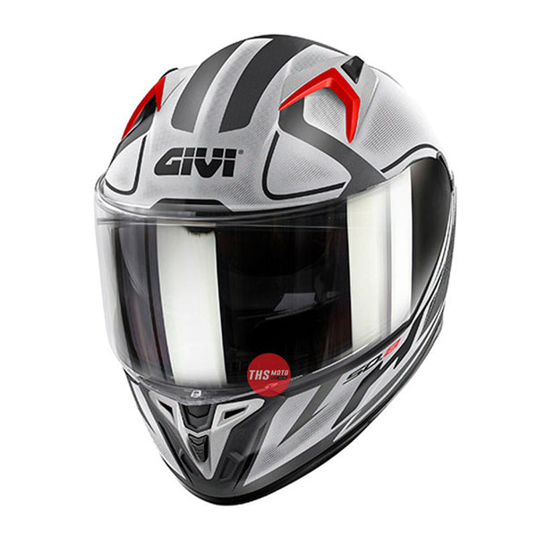 Givi Helmet Full Face 50.8 Racer Matt Black/Titanium Silver 60/Large