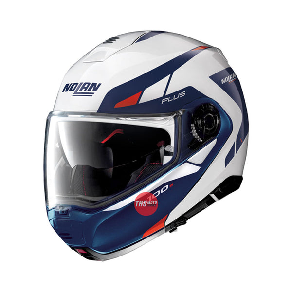 Nolan Helmet N1005 Plus Milestone White/Blue/Red Medium