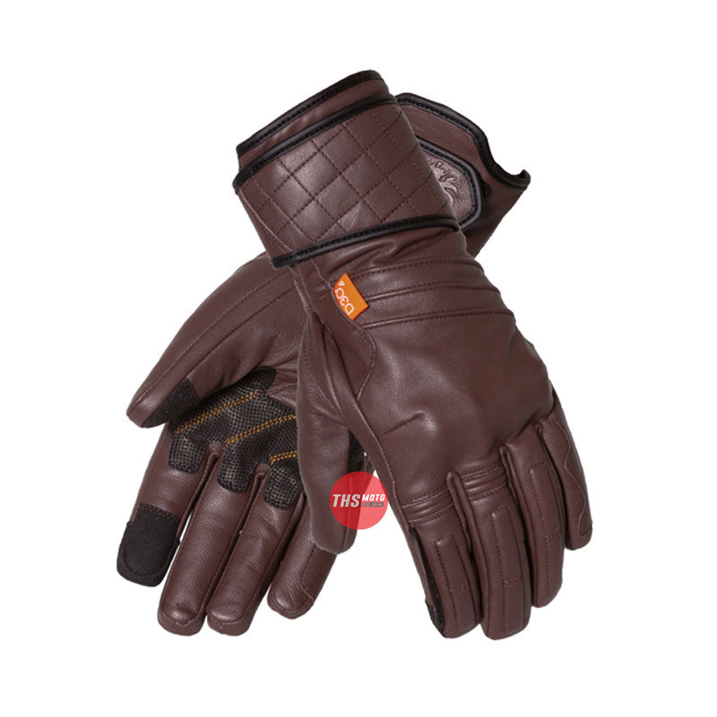 Merlin Catton Iii Long Leather Glove Brown Large