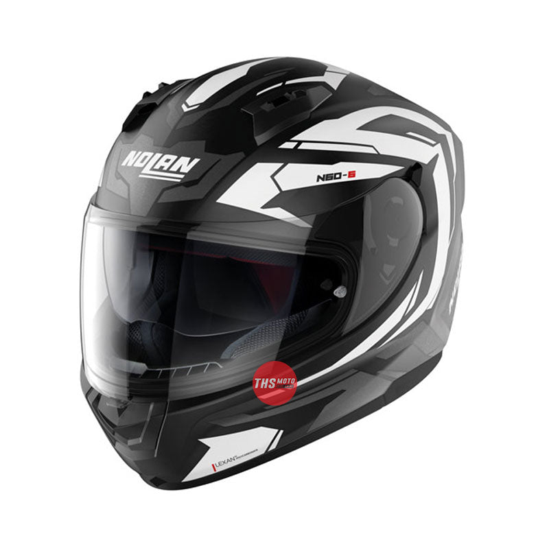 Nolan Helmet N60-6 Anchor Flat Black / White Small