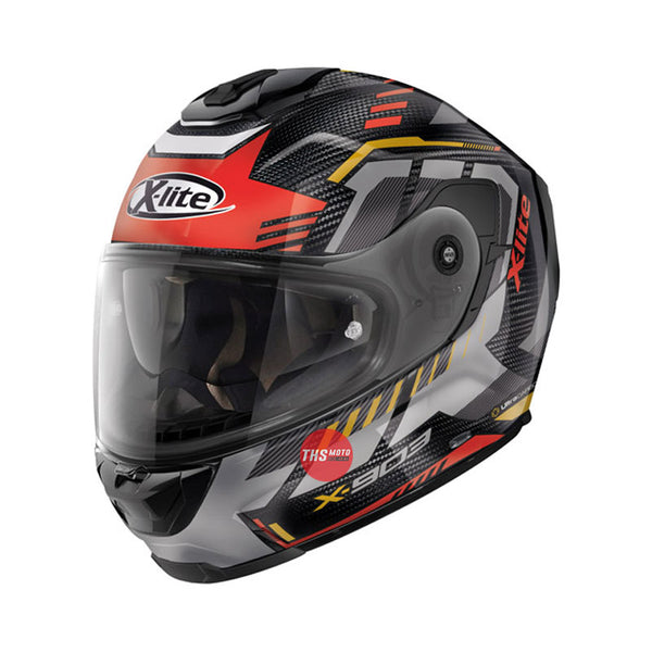 Nolan Helmet X903 Ultra Carbon Backstreet Carbon/Red/Gold Large