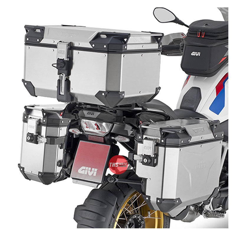 Givi Cam-Side Panniers 37Lt L/33Lt R Outback Evo Alu Silver (Plos Only)