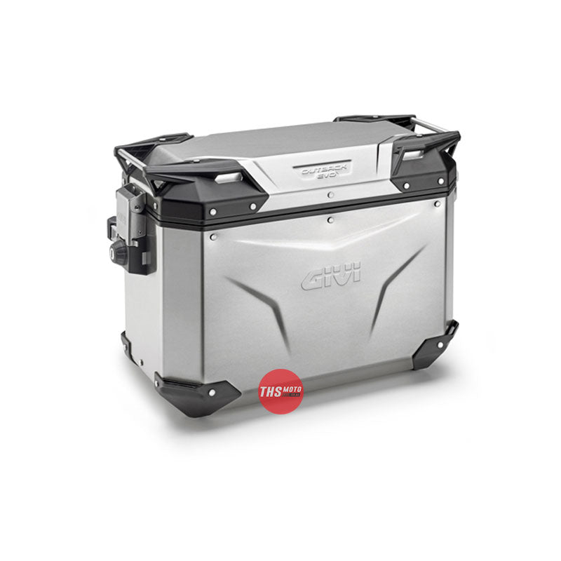 Givi Cam-Side Pannier Pair 48Lt Ea Outback Evo Alu Silver