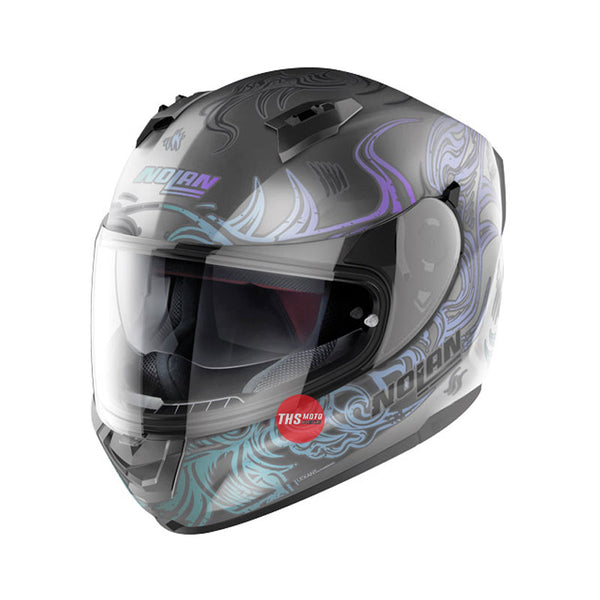 Nolan Helmet N60-6 Muse Flat Lava Grey / Violet Large