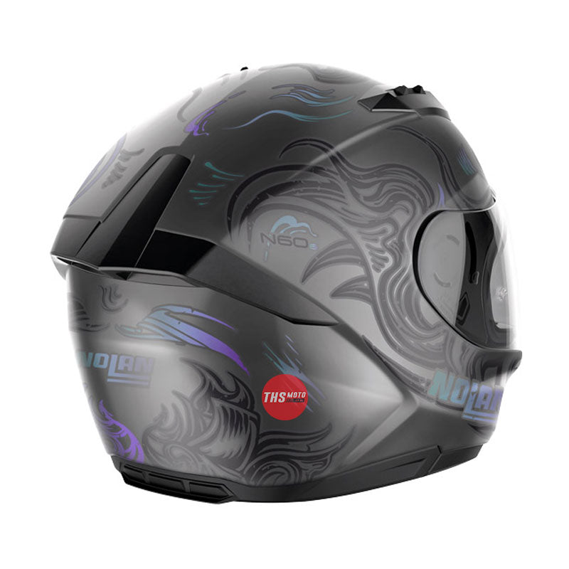 Nolan Helmet N60-6 Muse Flat Lava Grey / Violet Large