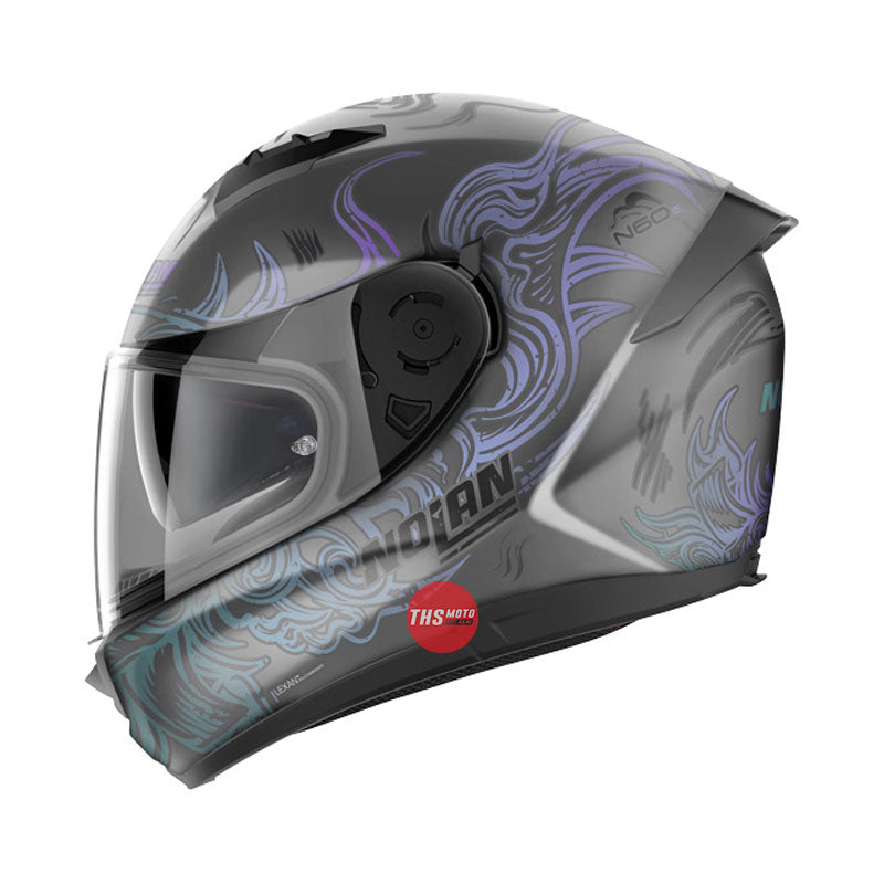 Nolan Helmet N60-6 Muse Flat Lava Grey / Violet Large