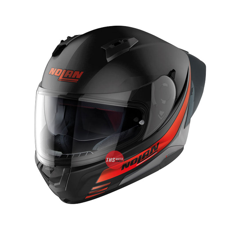 Nolan Helmet N60-6 Sport Outset Flat Black / Red Large