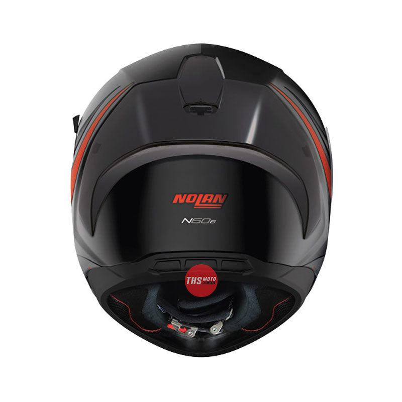 Nolan Helmet N60-6 Sport Outset Flat Black / Red Large