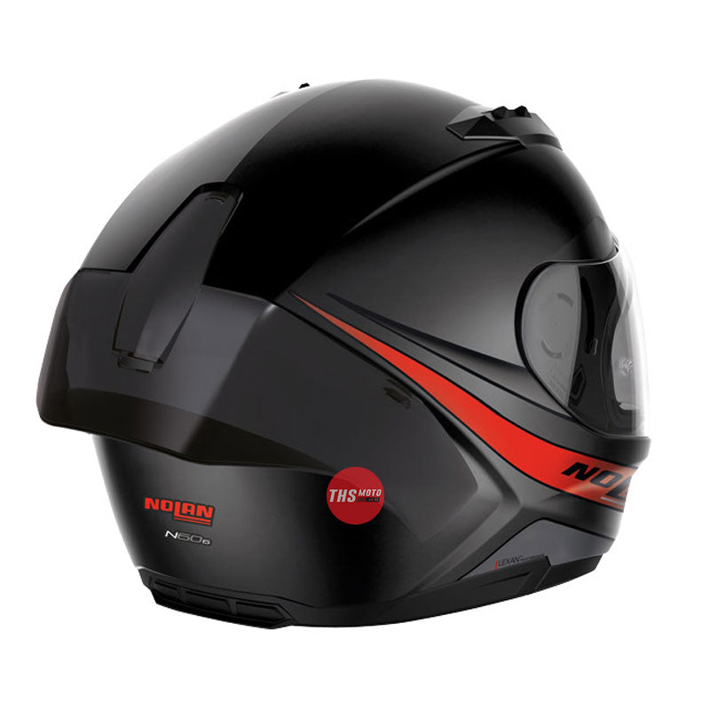 Nolan Helmet N60-6 Sport Outset Flat Black / Red Large