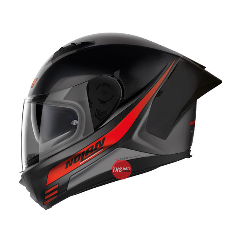 Nolan Helmet N60-6 Sport Outset Flat Black / Red Small