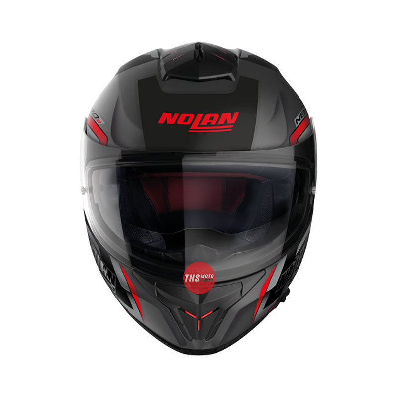 Nolan Helmet N80-8 Wanted Flat Lava Grey / Red Large