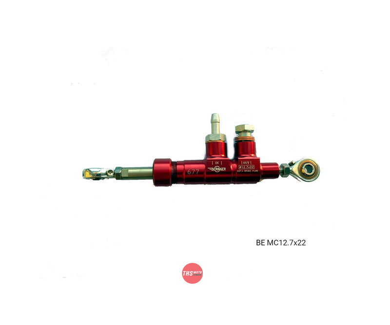 Beringer Rear Master Cylinder 12.7 Red