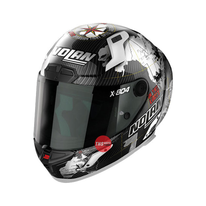 Nolan Helmet X804Rs Ultra Carbon Replica C. Checa White Large