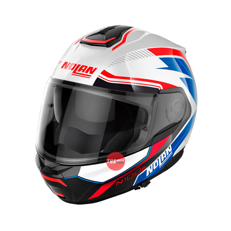 Nolan Helmet N1006 Surveyor Metal White / Blue Red Black 3XL