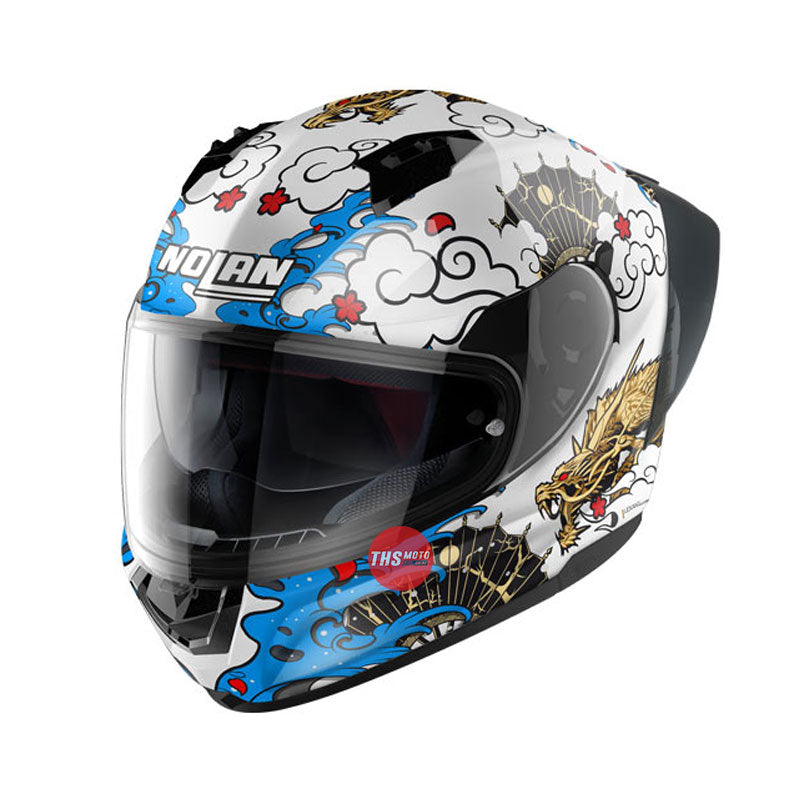 Nolan Helmet N60-6 Sport Wyvern Metal White / Blue Large