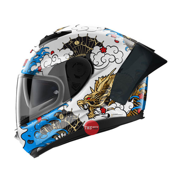 Nolan Helmet N60-6 Sport Wyvern Metal White / Blue Large