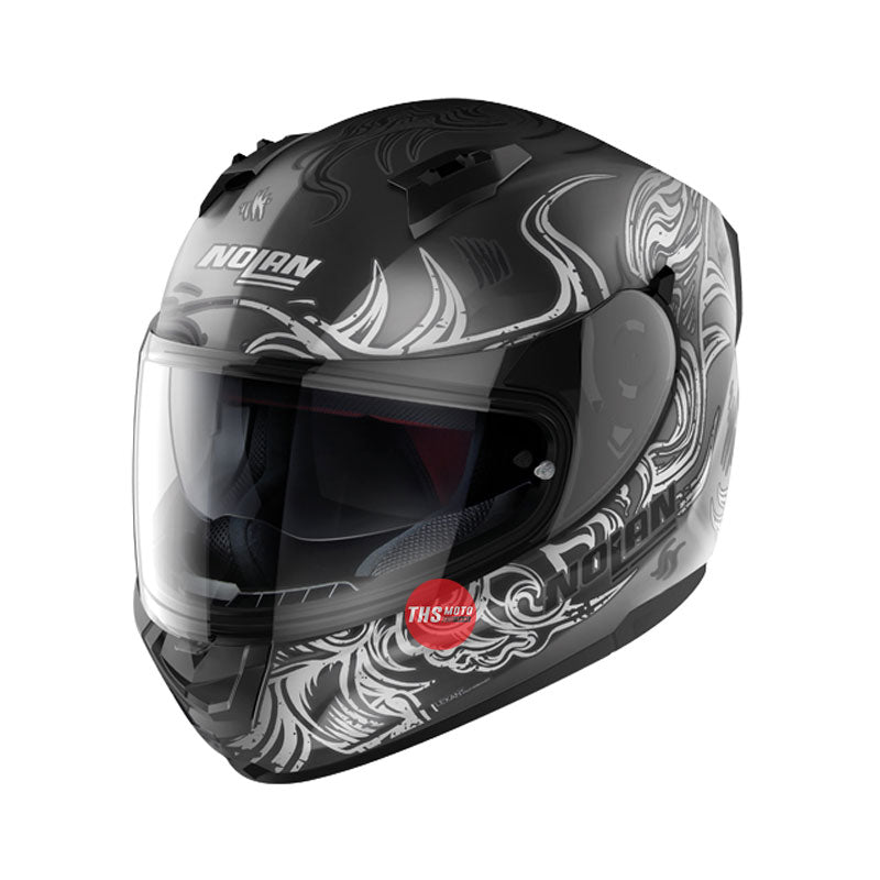 Nolan Helmet N60-6 Muse Flat Lava Grey / White Large