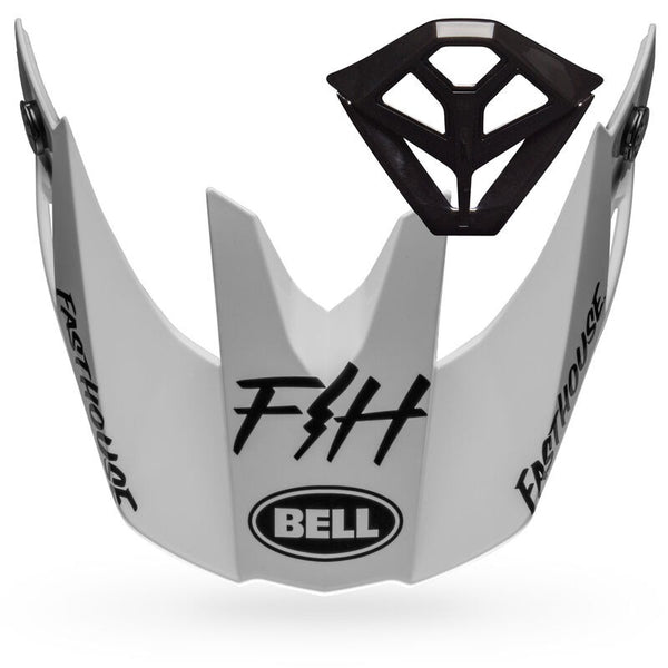 BELL S/P - MOTO-10 PEAK M/PIECE KIT FASTHOUSE MOD SQD M/G WHT/BLK