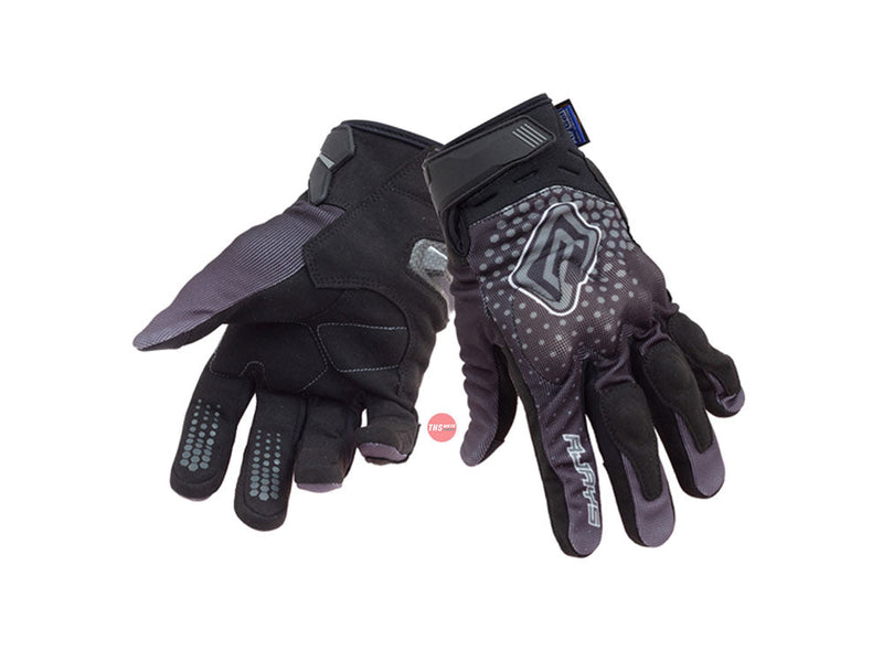 Rjays Dune Black Grey Road Gloves Size Medium