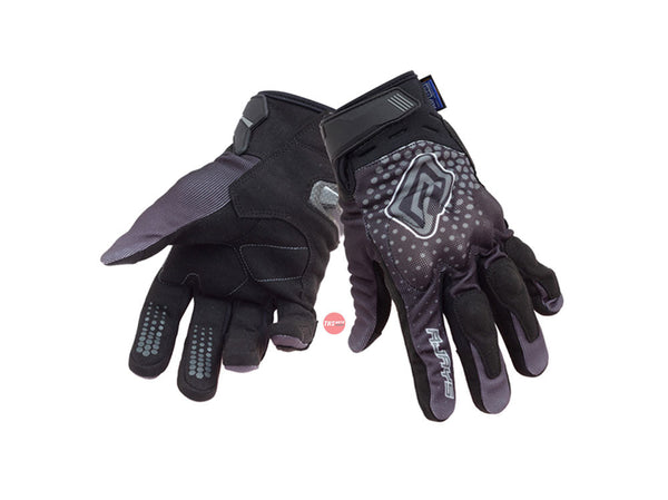 Rjays Dune Black Grey Road Gloves Size Small