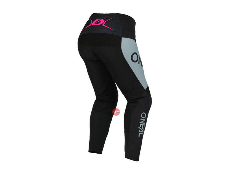 Oneal 23 Elmt Racewear V.23 Black Pink Womens 8 10T 24 Youth Off Road Pants Waist Size 24"