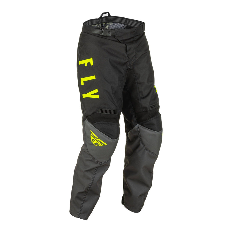 Fly Racing 2022 F-16 Youth Pant Grey Black hi-vis Waist Size 22 Inches