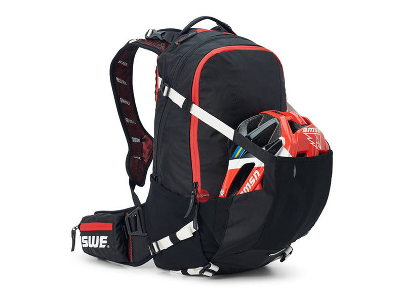 USWE Flow 25L Mtb Protector Pack Black Red Hydration Size Medium