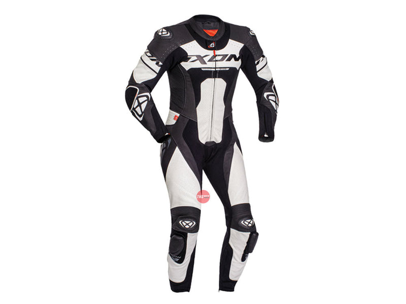 Ixon Jackal 1PC Suit Black White Race Suits Size Medium