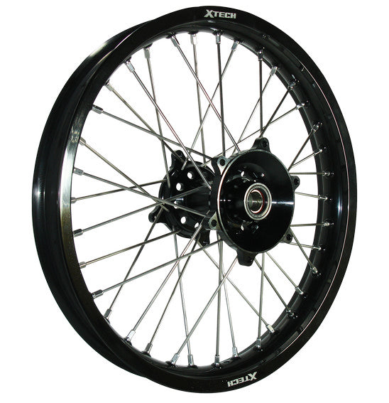 X-Tech Ktm/husq/gas Gas 2.15x18 Rear Blk Rim/blk Hub/slv Spk