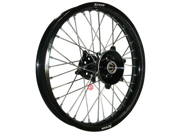 X-Tech Ktm/husq/gas Gas 1.85x16 Rear Black Rim/blk Hub/sil Spk