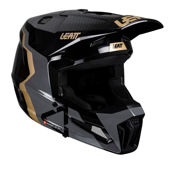 Leatt 2025 3.5 Junior Helmet Kit Black Size Youth Medium