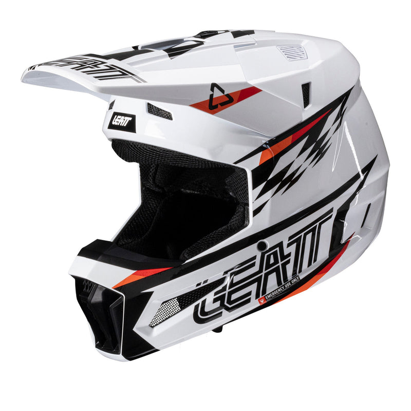 Leatt 2025 3.5 Junior Helmet Kit White Size Youth Medium