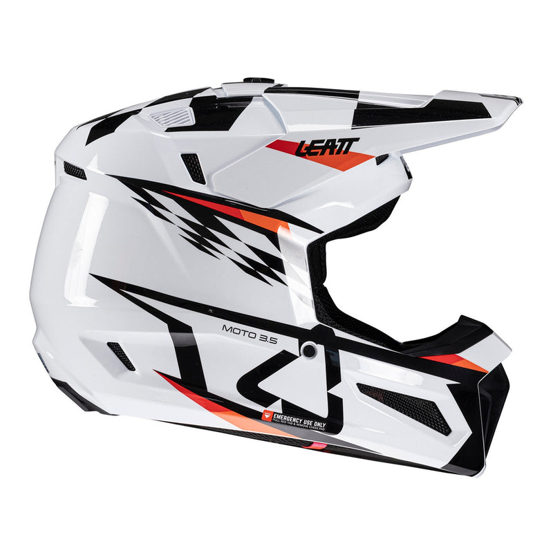 Leatt 2025 3.5 Junior Helmet Kit White Size Youth Medium