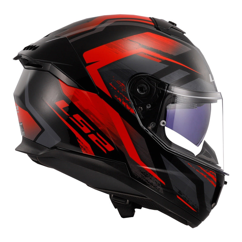 LS2 FF808 Stream II Fury - Black / Red 06 Size XL 62cm