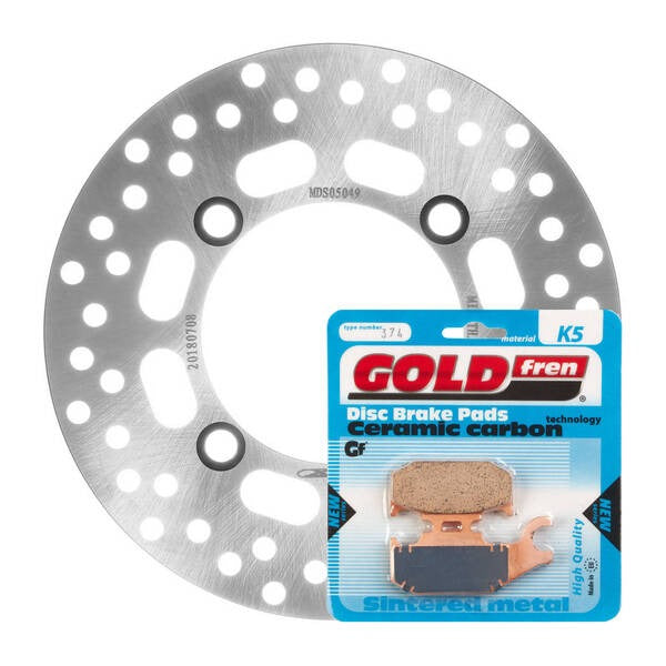 BRAKE DISC & PAD FRONT KIT - SUZ LTA500X 11-17 - RIGHT