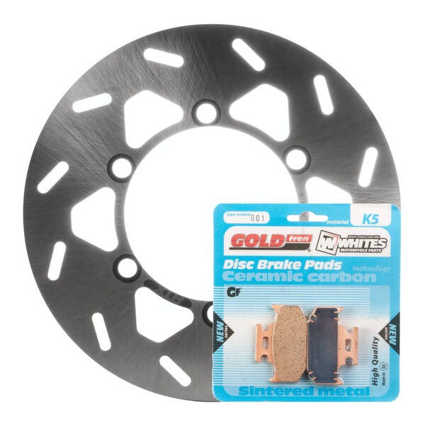 BRAKE DISC & PAD REAR KIT - KAW KDX200 95-08