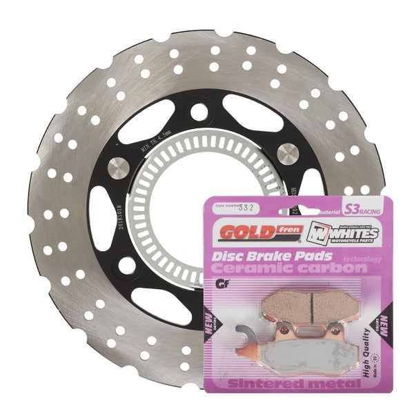 BRAKE DISC & PAD REAR KIT - KAW EX300 NINJA ABS 13-15