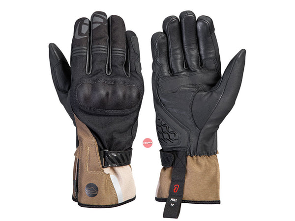 Ixon MS Loki Black Brown Sand Road Gloves Size Small