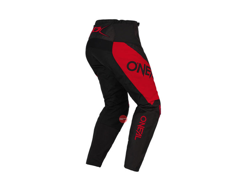 Oneal 23 Elmt Racewear V.23 Black red Adult 32 Off Road Pants Waist Size 32"