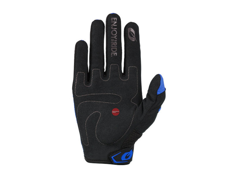 Oneal 25 Element Youth Gloves Racewear V.24 - Black/Blue Y5-MD