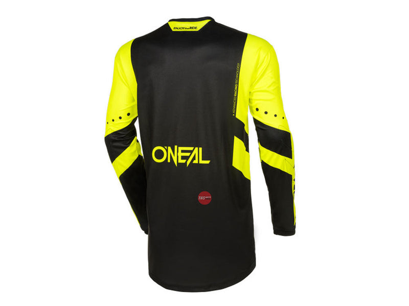 Oneal 24 Element Jersey Racewear V.24 Black n-Yellow Off Road Jerseys Size 2XL