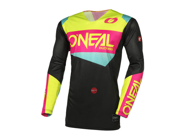 Oneal 25 Hardwear Air Jersey Slam V.24 Black n-Yellow Pink Off Road Jerseys Size Medium