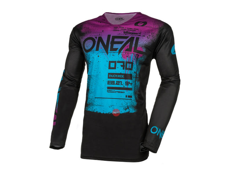 Oneal 25 Mayhem Jersey Scarz V.24 Black Blue Off Road Jerseys Size Large