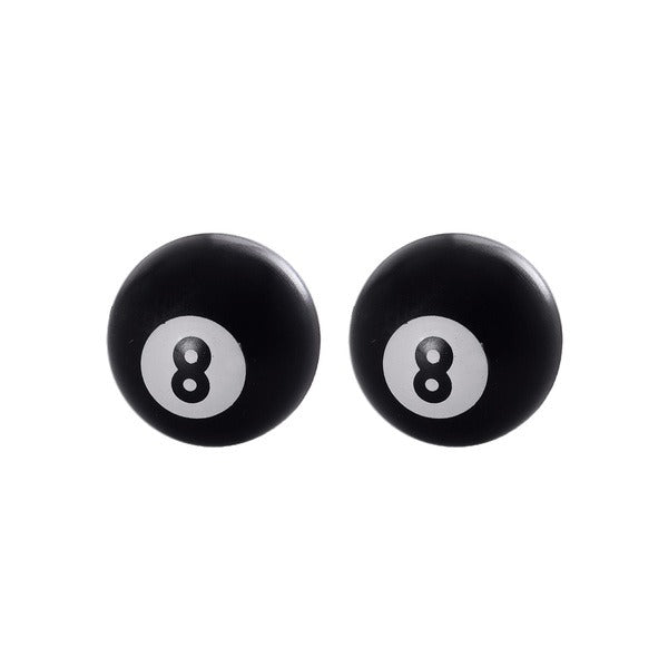 OXFORD 8 BALL VALVE CAPS BLK PAIR  (NEW)