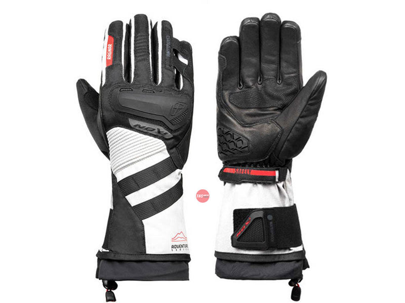 Ixon Pro Ragnar Black Grey red Road Gloves Size 2XL