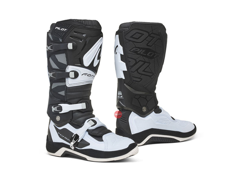 Forma Pilot Black white Off Road Boots Size (EU) 45