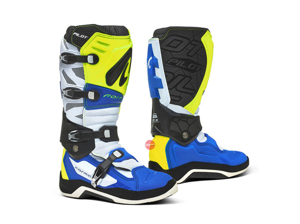 Forma Pilot Yellowfluo white blue Off Road Boots Size (EU) 41