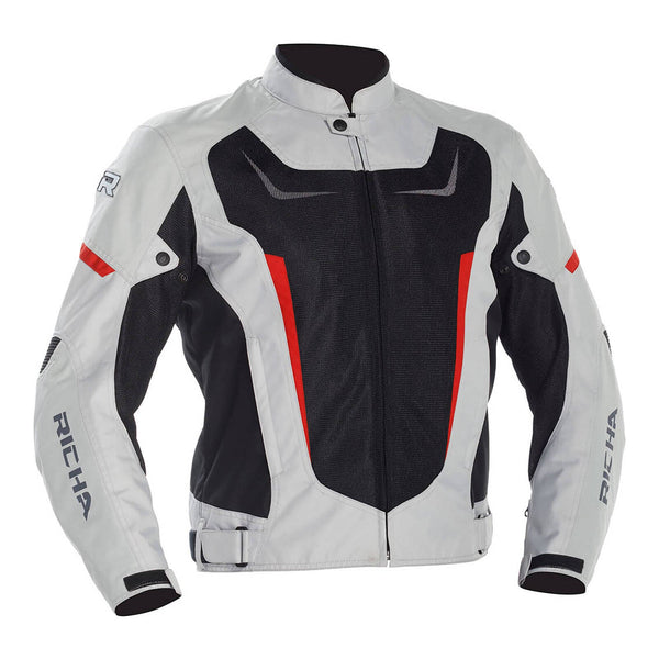 Richa Airstrike 2 Jacket - Grey / Black / Red Size Small