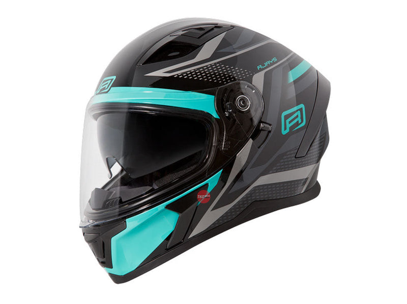 Rjays Apex IIi Ignite Black Aqua Road Helmet Size XS 54cm