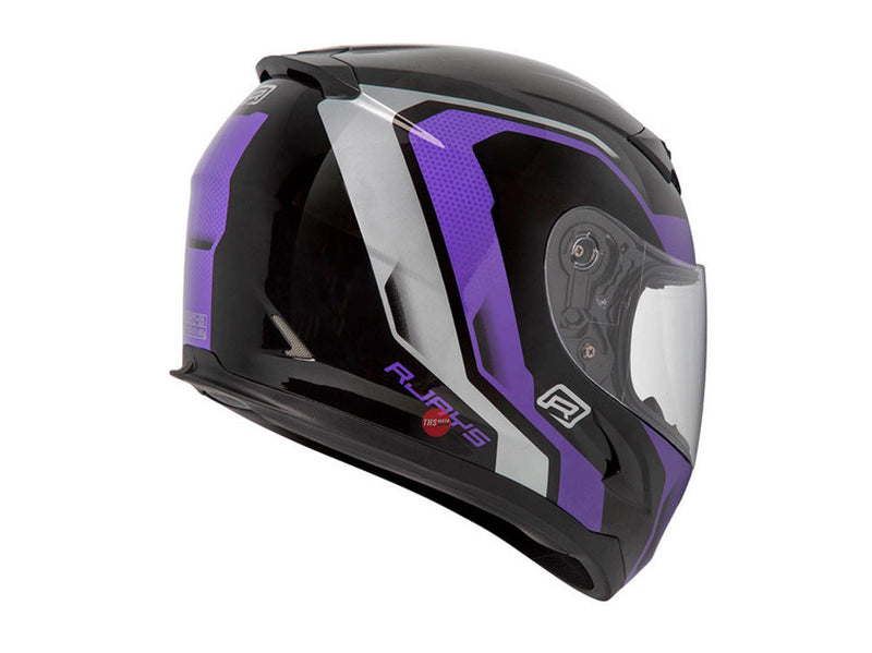 Rjays Grid Gloss Black Purple Road Helmet Size Small 56cm